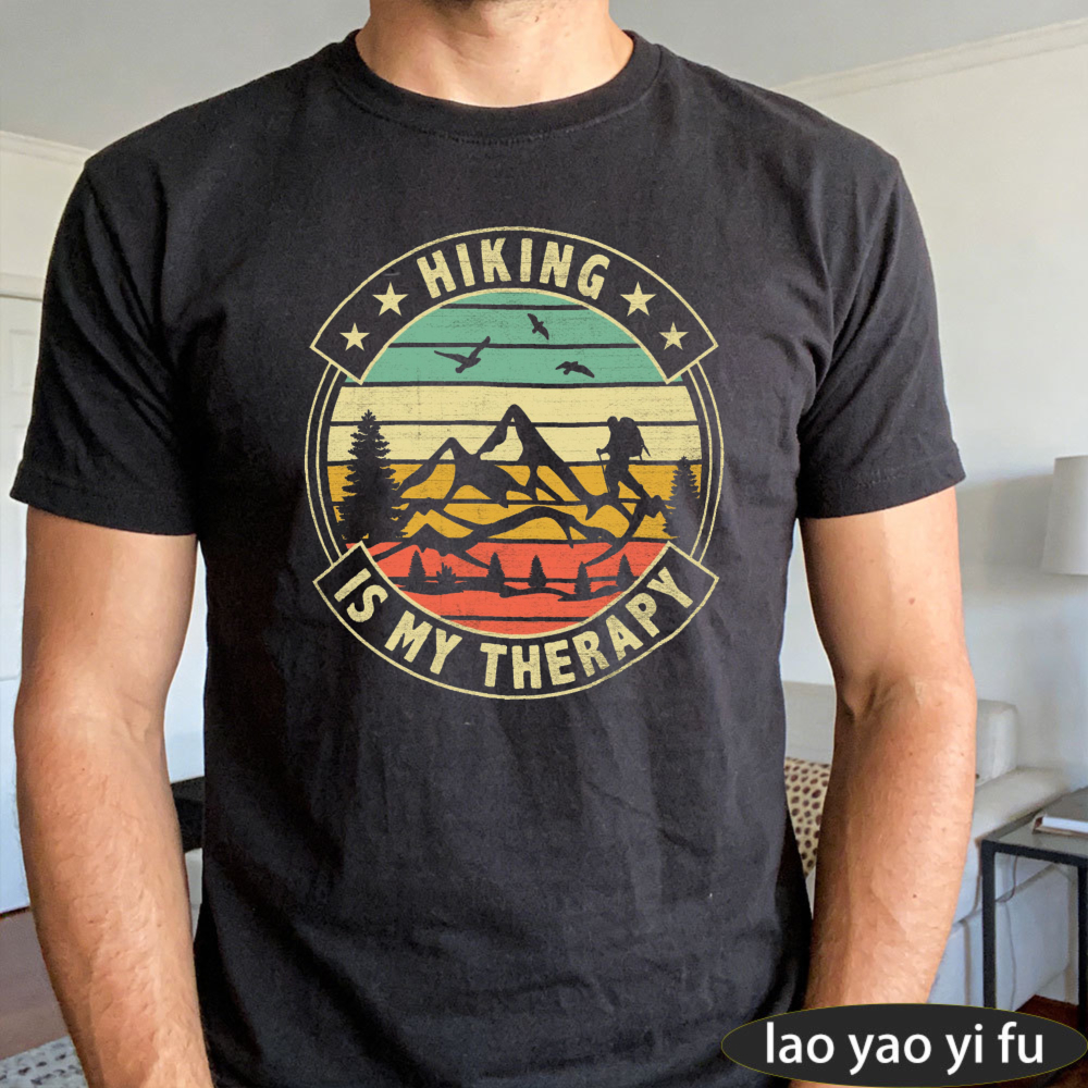 Hiking Is My Therapy Men T-Shi - Outdoor Adventure Therapy ulasan dan harga