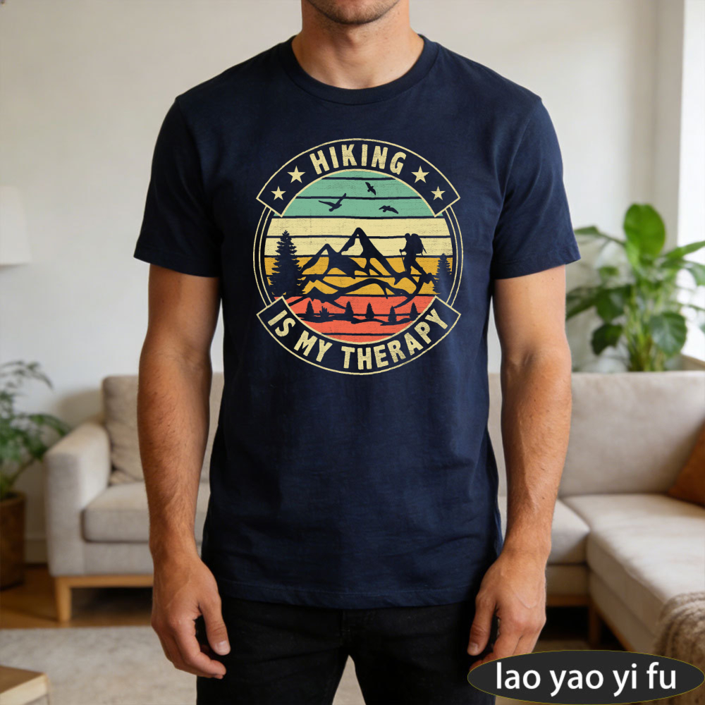 Hiking Is My Therapy Men T-Shi - Outdoor Adventure Therapy ulasan dan harga