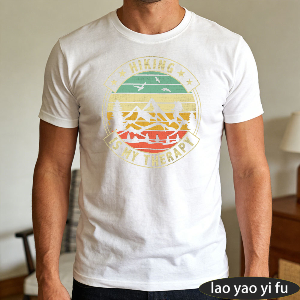Hiking Is My Therapy Men T-Shi - Outdoor Adventure Therapy ulasan dan harga