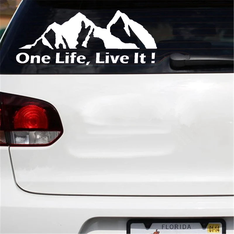 One Life Live It Vinyl Car Sti - Outdoor Adventure Vehicles ulasan dan harga
