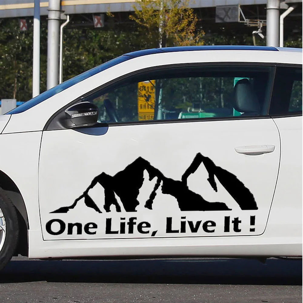 One Life Live It Vinyl Car Sti - Outdoor Adventure Vehicles ulasan dan harga