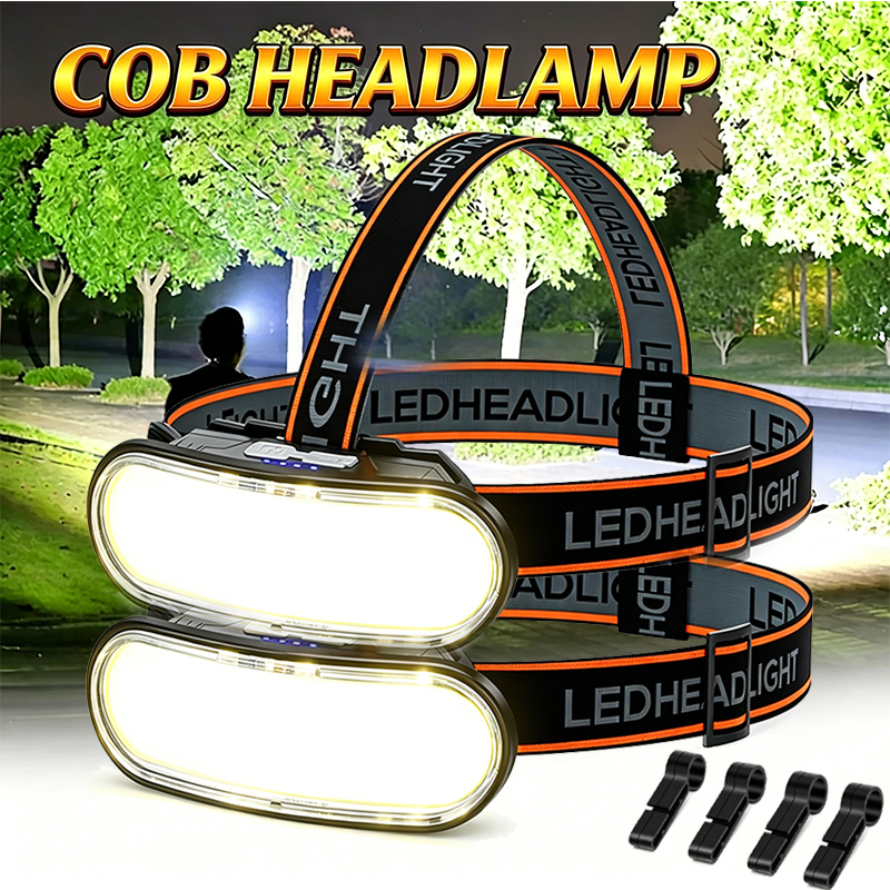 Powerful COB LED Headlamp Type - Headlamp Waterproof Rechargeable ulasan dan harga